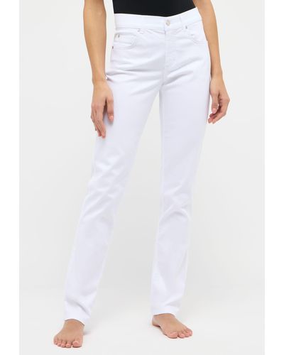 ANGELS Straight- Jeans Cici mit Organic Cotton - Weiß