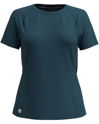 Smartwool Kurzarmshirt W Active Ultralight Short Sleeve - Blau
