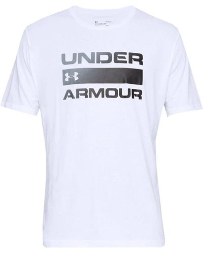 Under Armour ® T-Shirt UA TEAM ISSUE WORDMARK SS - Weiß