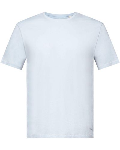 Edc By Esprit Jersey-T-Shirt mit Print hinten, 100 % Baumwolle (1-tlg) - Blau