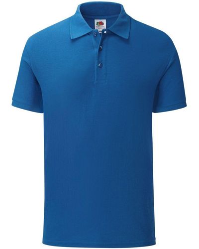 Fruit Of The Loom Poloshirt 65/35 Tailored Fit - Blau