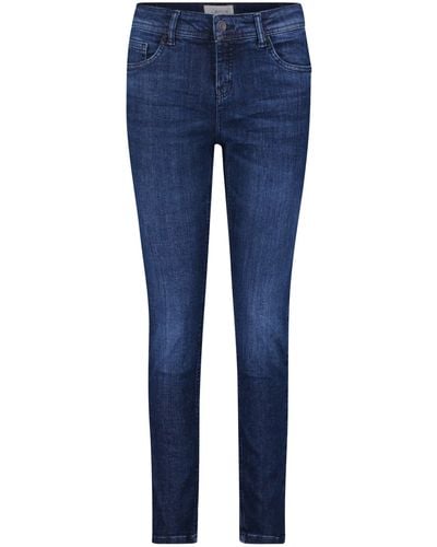 Cartoon Slim-fit-Jeans (1-tlg) Plain/ohne Details - Blau