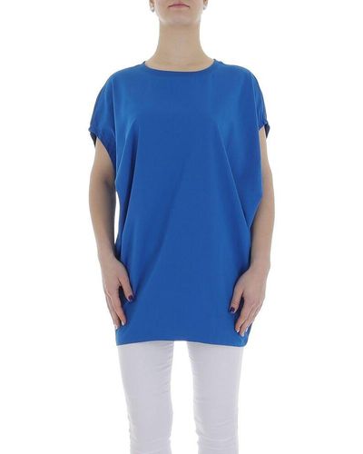 Ital-Design Tunikashirt Freizeit (85987279) Stretch Top & Shirt in Blau