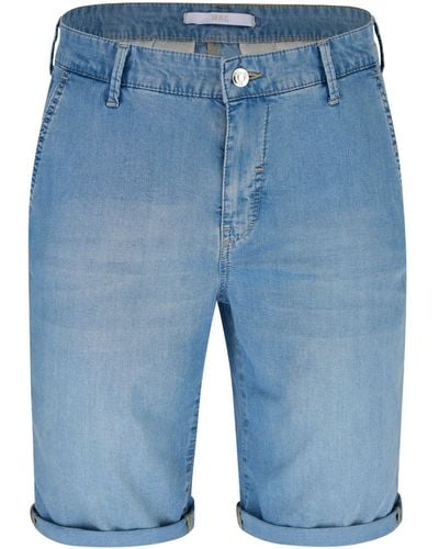 M·a·c Stretch-Jeans CHINO SHORTS basic blue wash 3069-90-0317 D422 - Blau