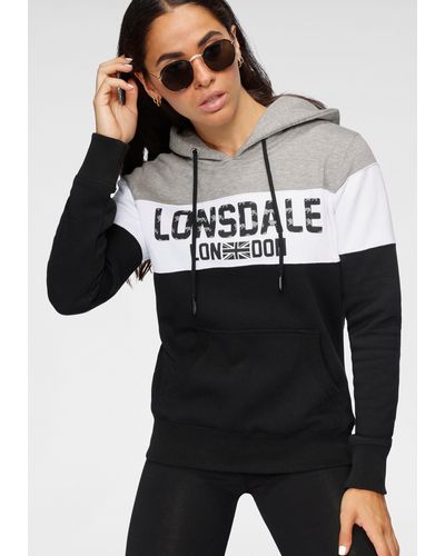 Lonsdale London Kapuzensweatshirt PENBRYN - Grau