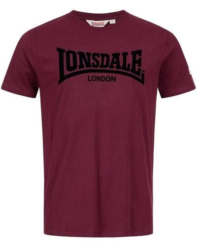 Lonsdale London T-Shirt Ll008 One Tone - Lila