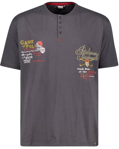 Adamo T-Shirt (1-tlg) in Übergrößen bis 12XL - Grau