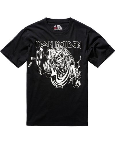BRANDIT Iron Maiden T Shirt Eddy Glow - Schwarz