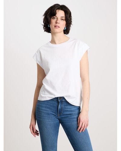 Cross Jeans ® Rundhalsshirt 56085 - Weiß