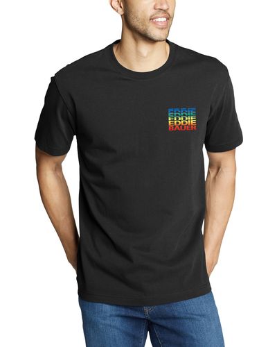Eddie Bauer Graphic T-Shirt EB Pride - Schwarz