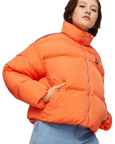 PUMA Winterjacke Classics Oversized Puffer Jacket - Orange