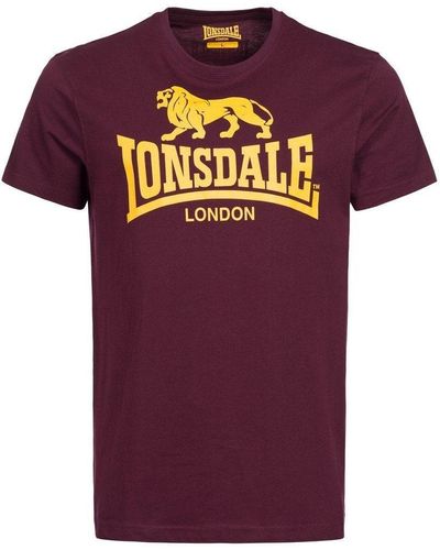 Lonsdale London T-Shirt Logo - Lila