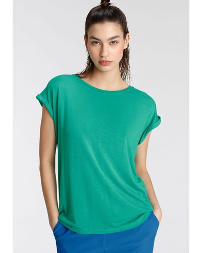 Tamaris T-Shirt mit Rundhalsausschnitt - Grün