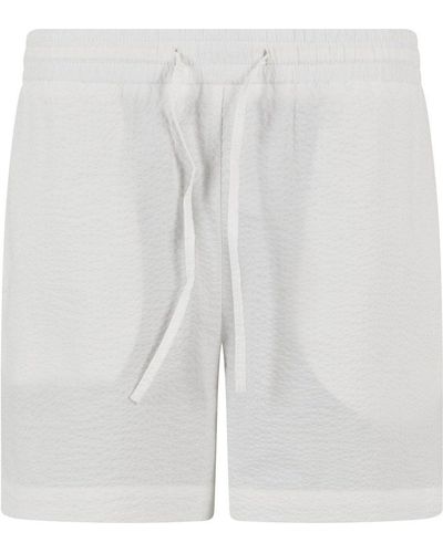 Urban Classics Ladies Seersucker Shorts - Weiß