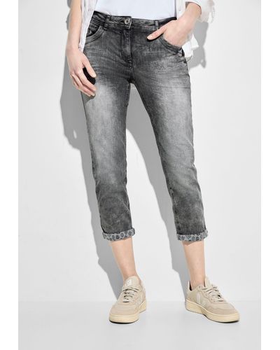 Cecil Slim-fit-Jeans in grauer Waschung