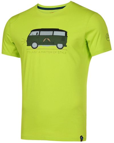 La Sportiva T-Shirt Van M aus 100% organischer Baumwolle - Grün