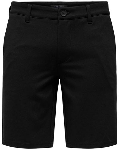 Only & Sons Chinoshorts Shorts Bermuda Pants Sommer Hose 7413 in Schwarz