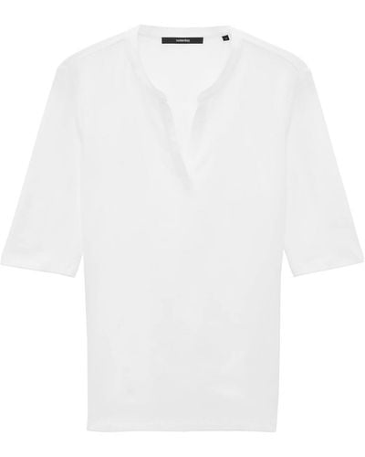 someday. Kurzarmshirt Shirt Kleoh detail long - Weiß