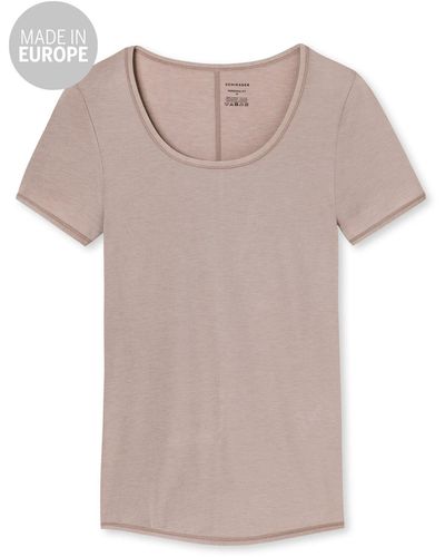 Schiesser T-Shirt Personal Fit (1-tlg) - Pink