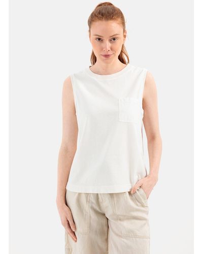 Camel Active Shirttop mit Brusttasche - Weiß