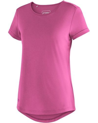 Maier Sports T-Shirt Horda /S W Kurzarmshirt für Wandern und Freizeit - Pink