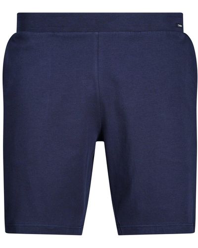 SKINY Pyjamashorts Schlafanzug Hose kurz (1-tlg) lässig bequem - Blau