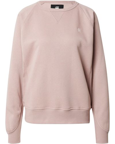G-Star RAW Sweatshirt Premium core 2.0 (1-tlg) Stickerei - Pink