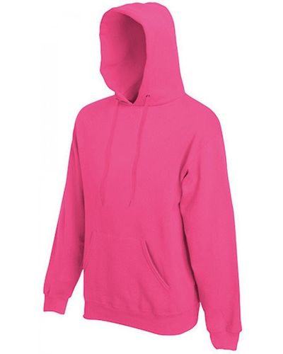 Fruit Of The Loom Kapuzenpullover Classic Hooded Sweat - Pink