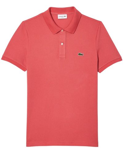 Lacoste Shirt Original L..12 Slim Fit Poloshirt mit (1-tlg) - Rot