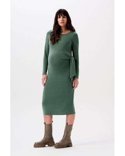 Noppies Umstandskleid Kleid Dress Frisco long sleeve (1-tlg) - Grün