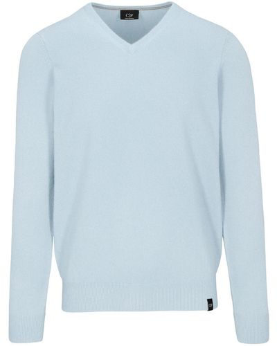 COMMANDER Sweatshirt V-Pullover /1 Arm, uni - Blau
