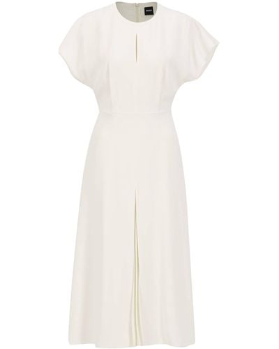 BOSS Sommerkleid Kleid DETOSA (1-tlg) - Weiß