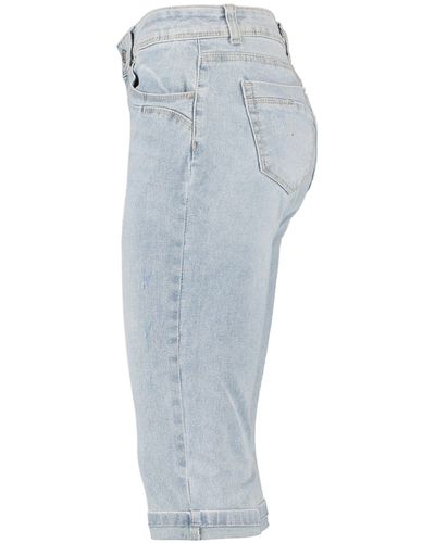 Hailys 3/4-Jeans Jemmi (1-tlg) Plain/ohne Details - Grau