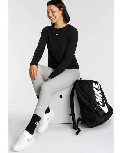 Nike Langarmshirt ESSENTIALS WOMEN'S T-SHIRT - Schwarz