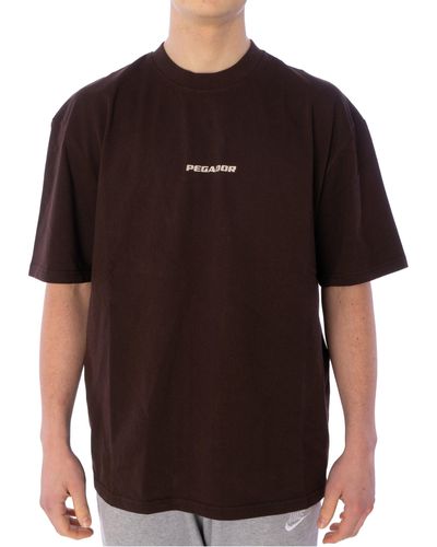 PEGADOR T-Shirt Colne Logo Oversized (1-tlg) - Schwarz