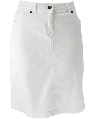 Saint James Bleistiftrock 0433 im 5-Pocket-Style - Weiß