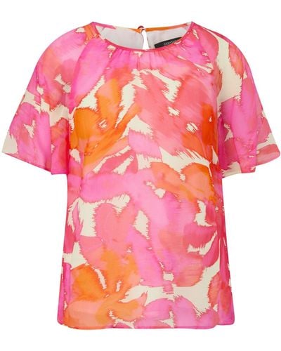 Comma, Blusentop Bluse - Pink