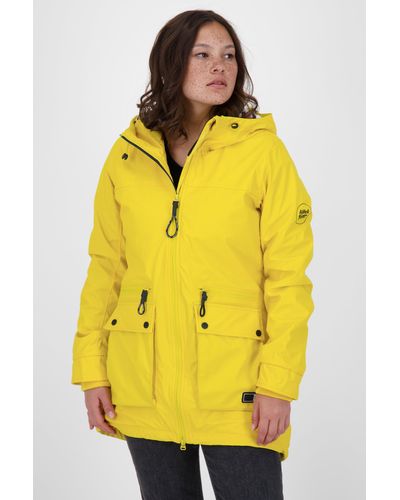 Alife & Kickin AudreyAK A Rainstyle Coat Langjacke, Übergangsjacke - Gelb