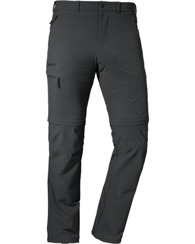 Schoeffel Trekkinghose Pants Koper1 Zip Off 9830 asphalt - Schwarz