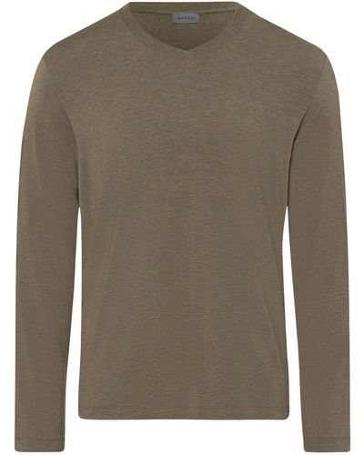 Hanro V-Shirt Casuals - Grün