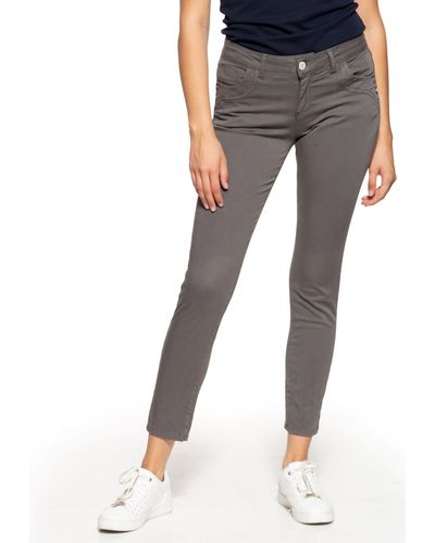 ATT Jeans ATT Slim-fit-Jeans Leoni aus nachhaltigem Material-Mix - Grau