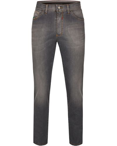 Club of Comfort 5-Pocket-Jeans - Grau