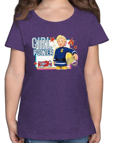 Shirtracer T-Shirt Girl Power - Lila