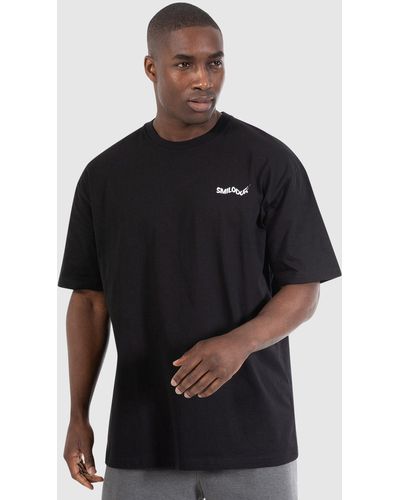 Smilodox T-Shirt Malin Oversize, 100% Baumwolle - Schwarz