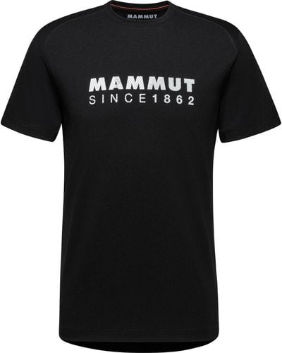 Mammut Kurzarmshirt Trovat T-Shirt Men Logo BLACK - Schwarz