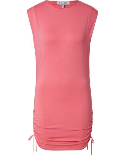 NU-IN Jerseykleid (1-tlg) Drapiert/gerafft - Pink