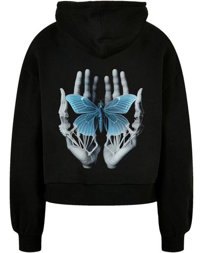 F4NT4STIC Sweatshirt Namaste Lyst | Yoga Print Grau Halloween in DE Skelett