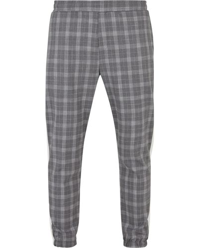 2Y Premium Premium Jerseyhose 2Y Cropped Pants Plaid (1-tlg) - Grau