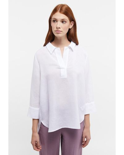 Eterna Shirtbluse LOOSE FIT - Weiß