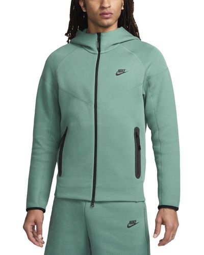 Nike Hoodie Sportswear Tech Fleece Jacket - Grün